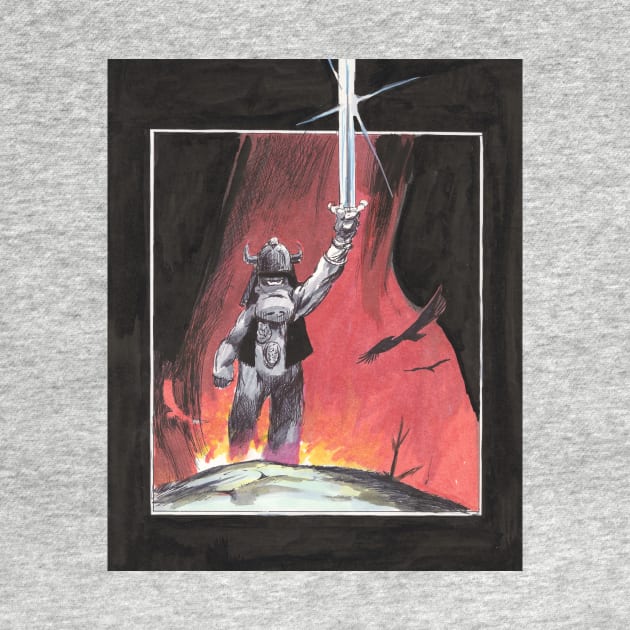 Cerebus the Barbarian by Matt Dow's AMOC TeePublic Shop